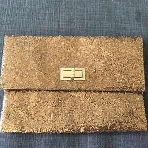 Gold sparkley clutch